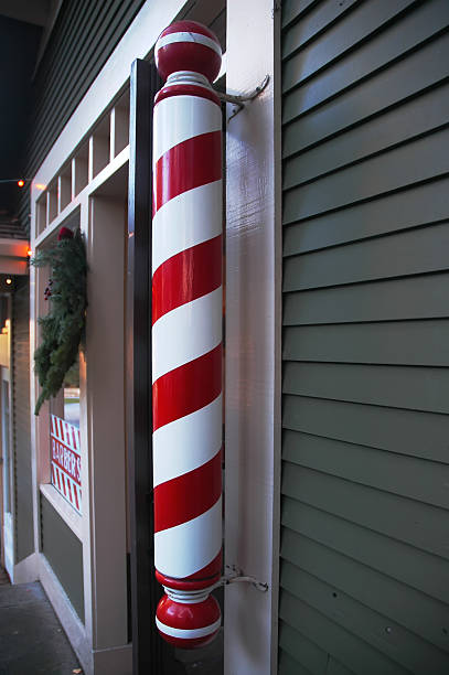 Barber Shop Pole stock photo