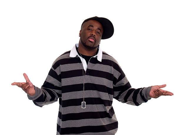 istock Young Black Man with Arms out 89481597