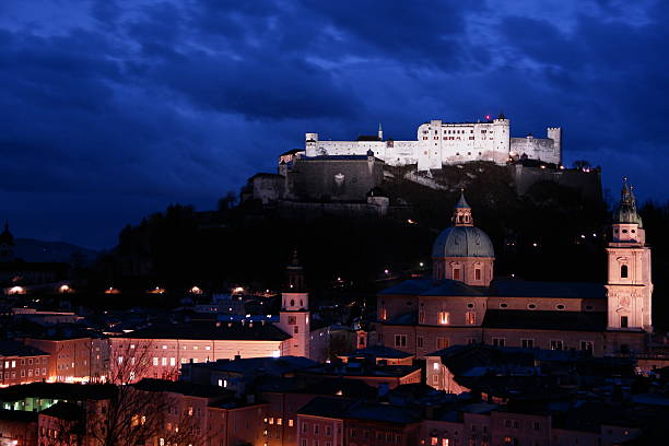 Hohensalzburg Fortress  Kapuzinerberg stock pictures, royalty-free photos & images