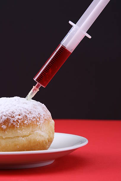 marmelade em bola - bismarck donuts imagens e fotografias de stock