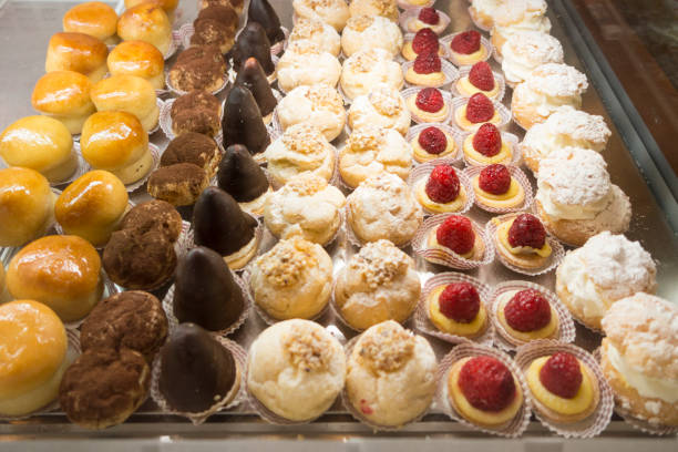 istock rows of sweets deserts at market 894828604