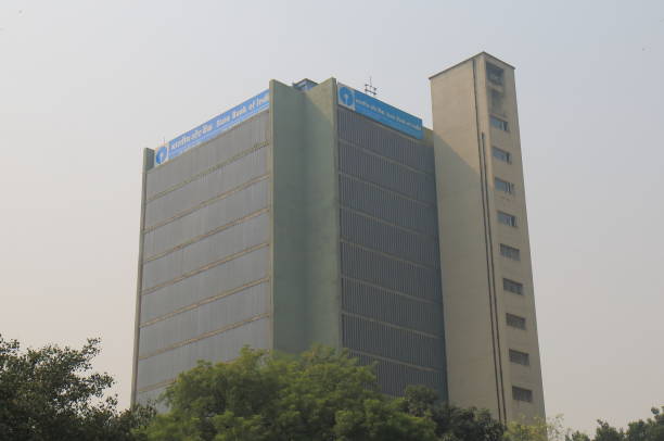 State Bank of India office building New Delhi India stock photo