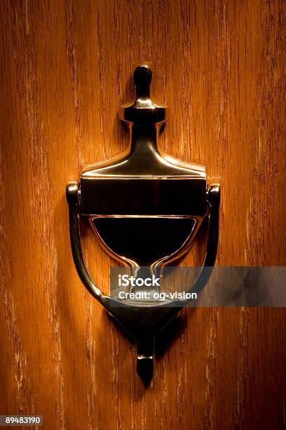 Латунная Door Knocker — стоковые фотографии и другие картинки Возможность - Возможность, Стучать, Абстрактный