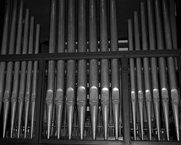 Organ pipes stock photo