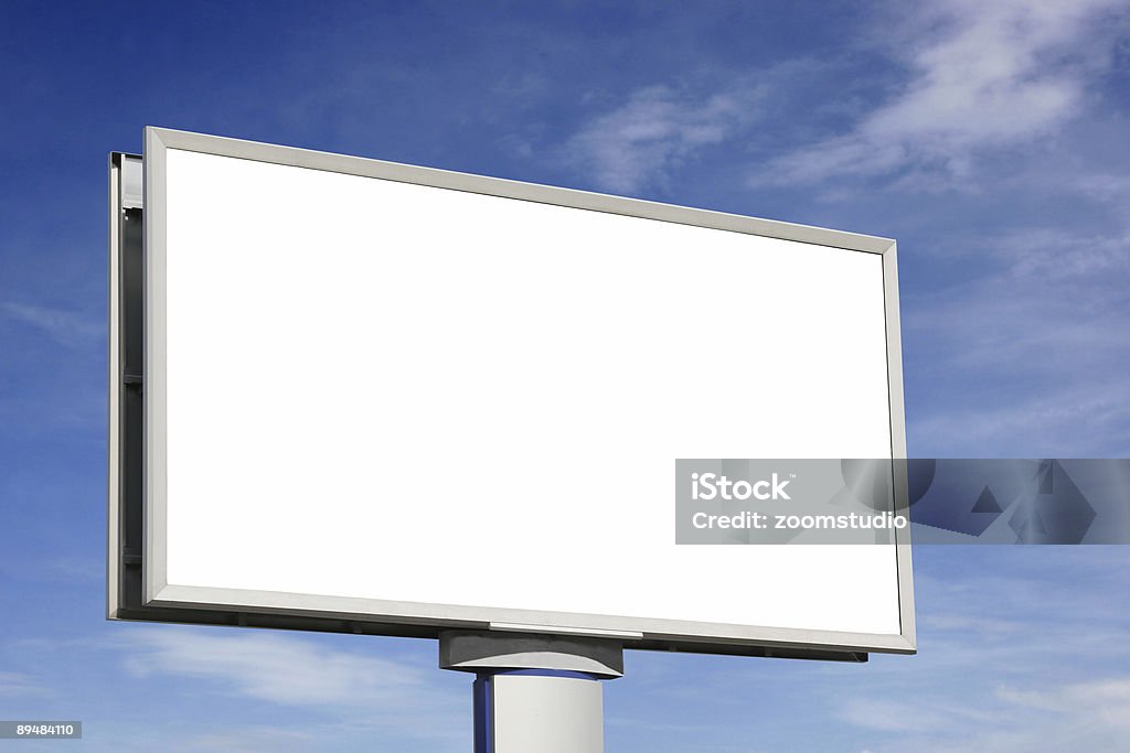 City blank billboard [ mit Schneidepfaden ] - Lizenzfrei Plakatwand Stock-Foto