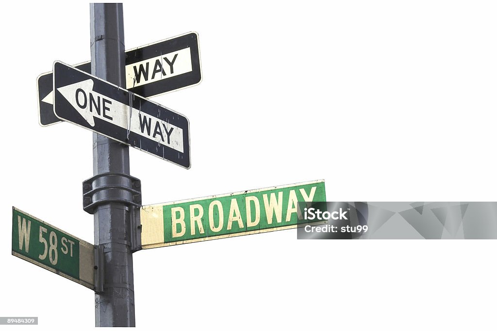 Signe Broadway - Photo de New York City libre de droits