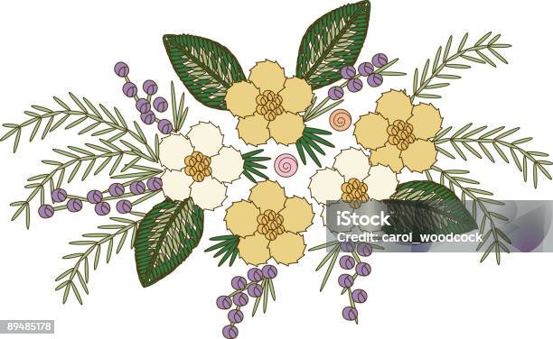 Blumenmuster Garland Stock Vektor Art und mehr Bilder von Blume - Blume, Stickerei, Blumenmuster