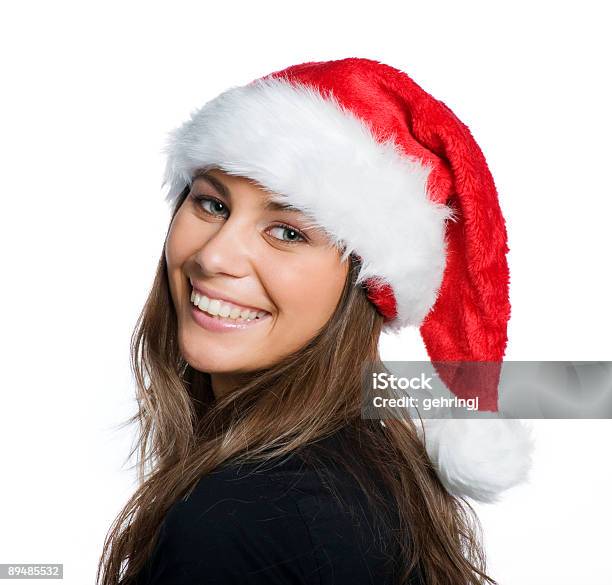 Wunderschöne Santa Claus Stockfoto und mehr Bilder von 20-24 Jahre - 20-24 Jahre, Attraktive Frau, Bildkomposition und Technik