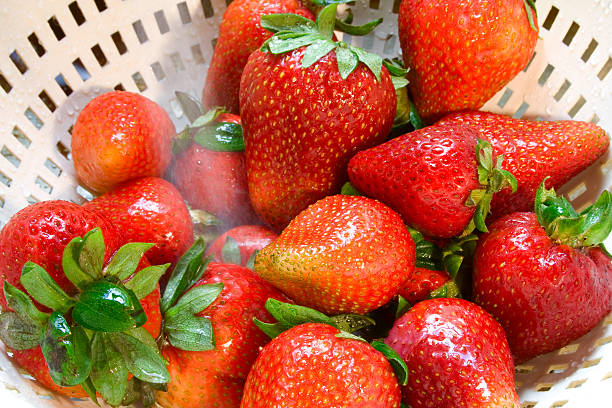Strawberry Wash stock photo