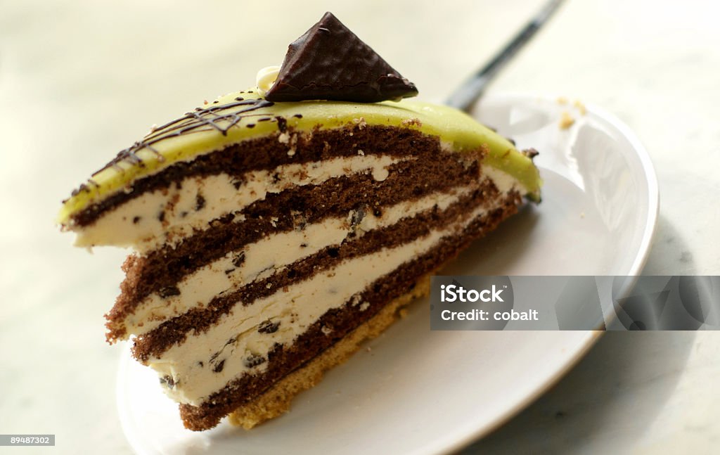 Torta alla panna - Foto stock royalty-free di Alimentazione non salutare