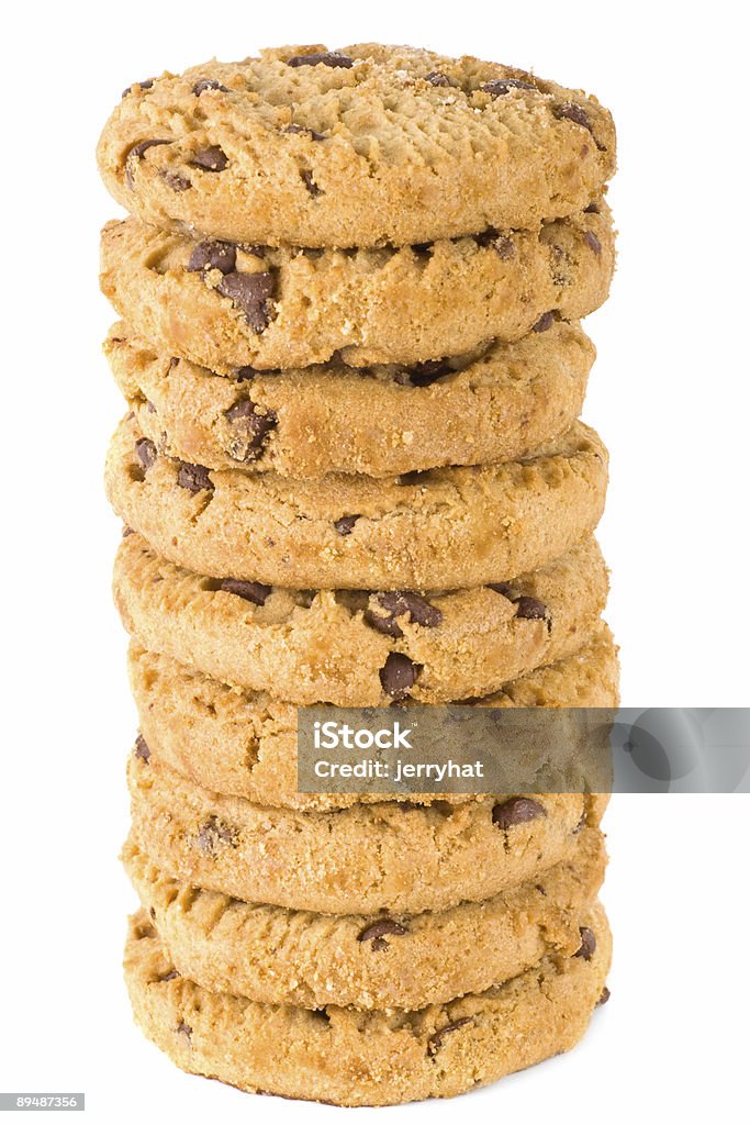 초콜릿 칩 쿠키 쌓다 앵글을 - 로열티 프리 0명 스톡 사진