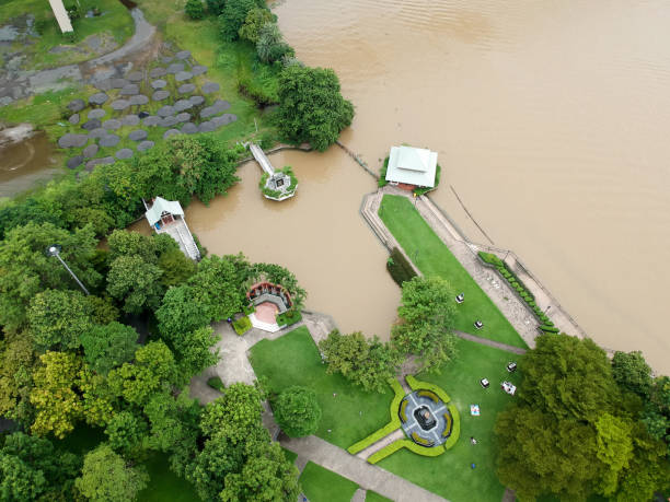 istock Bird eye view park at Thailand 894875224