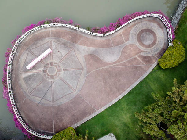 istock Bird eye view park at Thailand 894875258