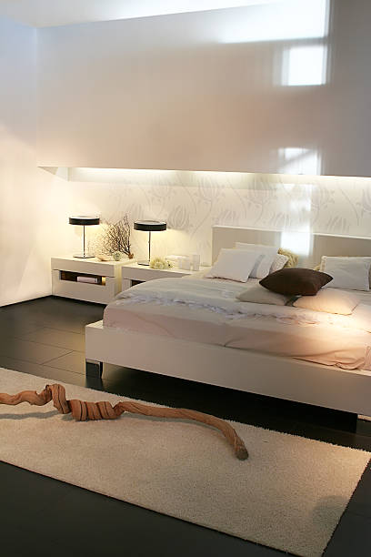 modern bedroom stock photo