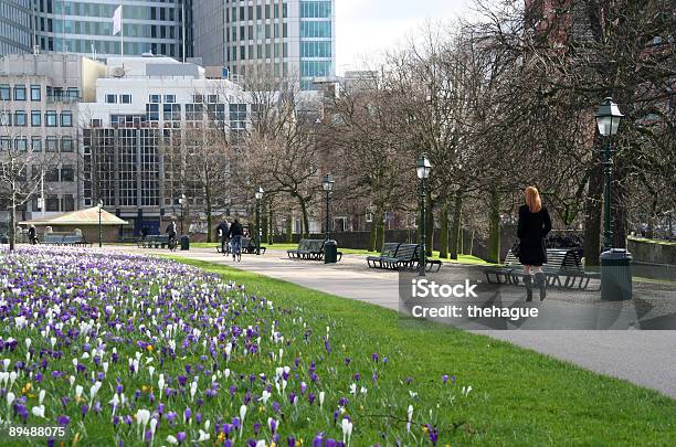Urban Primavera En La Hora Del Almuerzo Foto de stock y más banco de imágenes de La Haya - La Haya, Parque público, Países Bajos