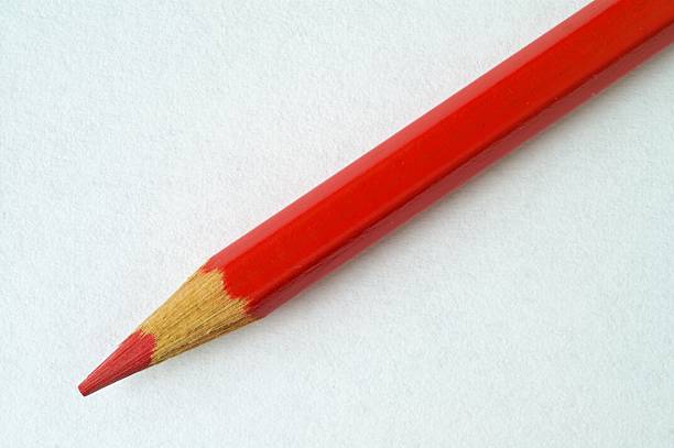Red pencil stock photo