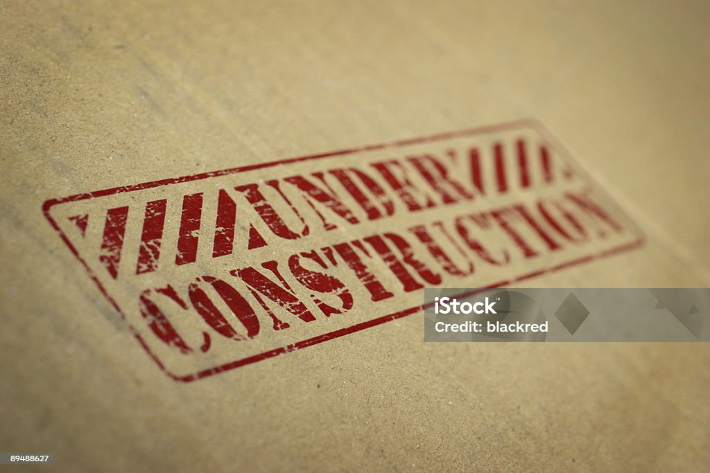 Under Construction  Advice Stock Photo