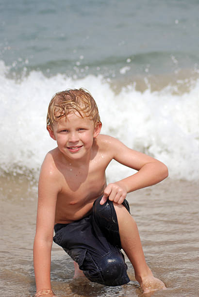 istock Blonde Boy at the Beach 89488744