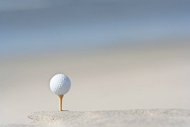 pallina da golf e tee - golf ball circle ball curve foto e immagini stock