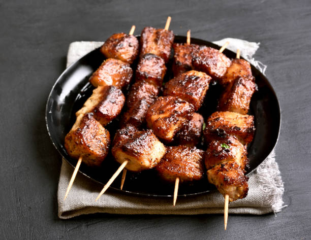 istock Grilled pork skewers 894893362