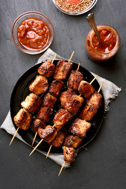 istock Grilled pork skewers 894893370