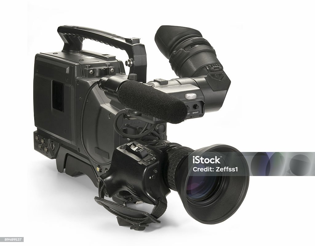전문가용 디지털 비디오 카메라, 흰색 바탕에 흰색 배경 - 로열티 프리 가정용 캠코더 스톡 사진