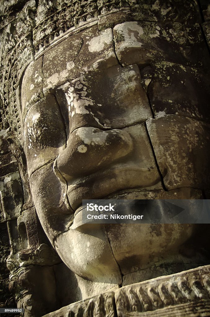 Twarze z Bayon, Angkor Thom - Zbiór zdjęć royalty-free (Angkor)