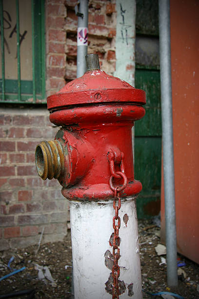 Grunge boca de incendios - foto de stock