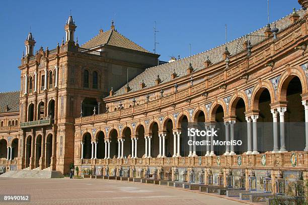 Plaza De Espana - zdjęcia stockowe i więcej obrazów Andaluzja - Andaluzja, Architektura, Bez ludzi