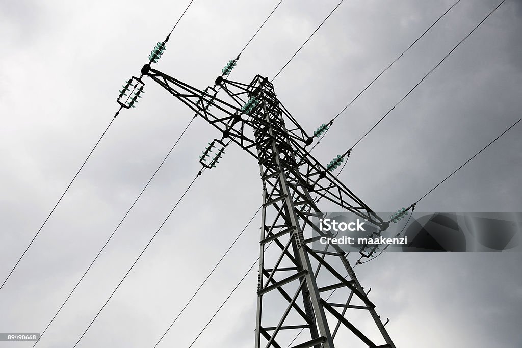 A powerline - Foto de stock de Cabo royalty-free