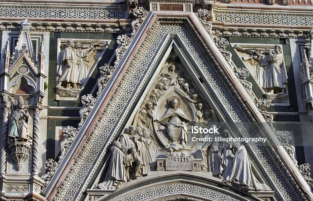 Katedry Il Duomo, Florencja Carvings religijne - Zbiór zdjęć royalty-free (Bliskie zbliżenie)