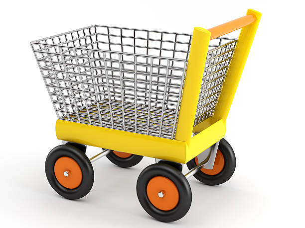 istock yellow shopping cart 89491383