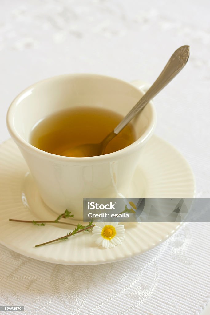 Xícara de chá de camomila - Foto de stock de Bebida royalty-free