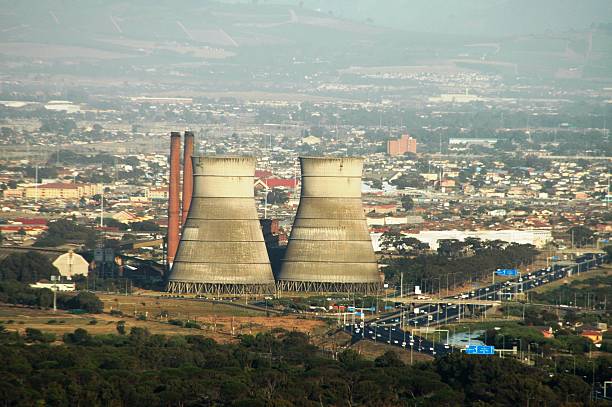 Coal plant stock photo