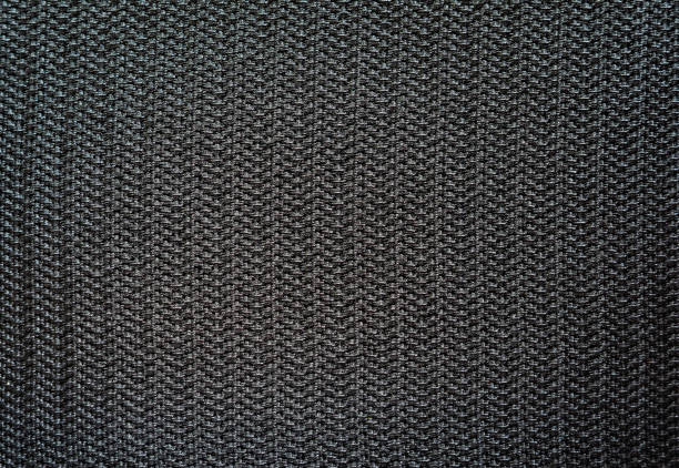 Velcro Texture Black Fabric Background Extreme Closeup Stock Photo