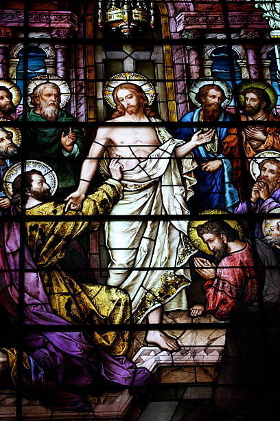 istock Church Stained Glass Leaded  Window 89493616