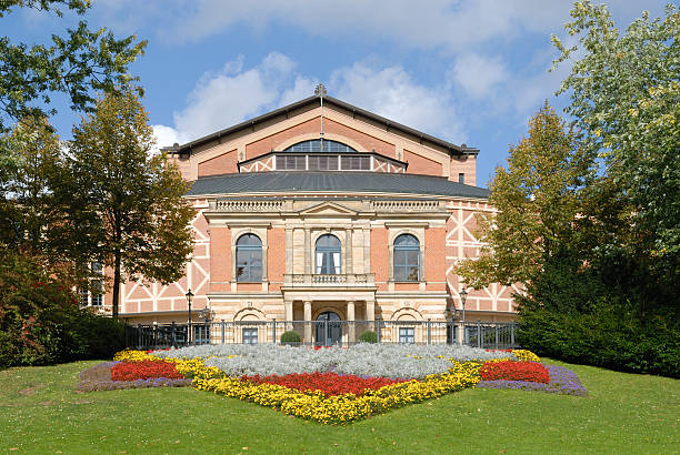 opera house Bayreuth Festspielhaus stock photo