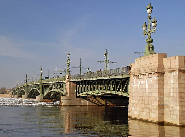 istock Troitskii bridge in St Petersburg 89494127