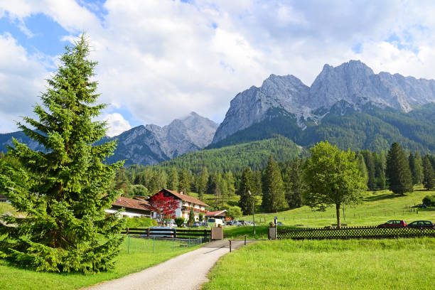 View of Grainau in Germany