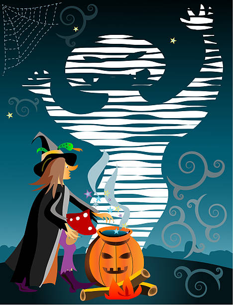 illustration for Halloween vector art illustration