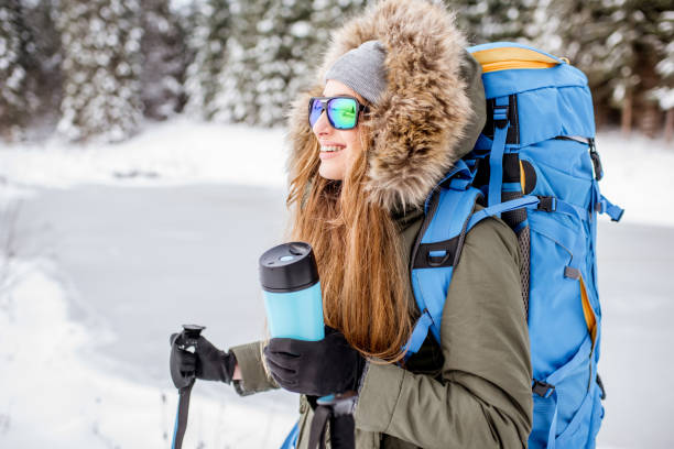 istock Winter hiking in the forest 894949672
