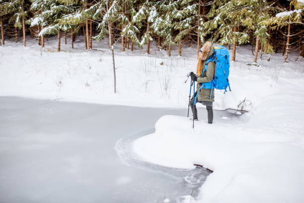 istock Winter hiking in the forest 894949710