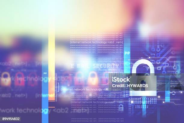 Digital Security Concept Stock Photo - Download Image Now - Security, Internet, Safety