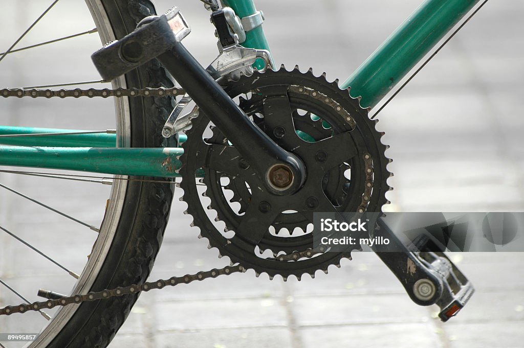 bycicle detalle - Foto de stock de Acera libre de derechos