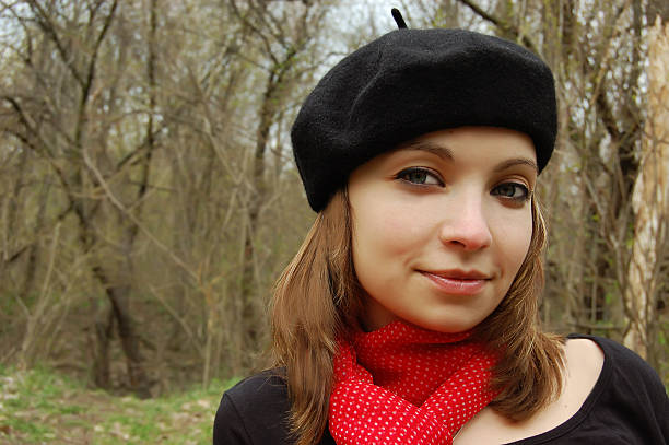 istock Woman in beret 89495884