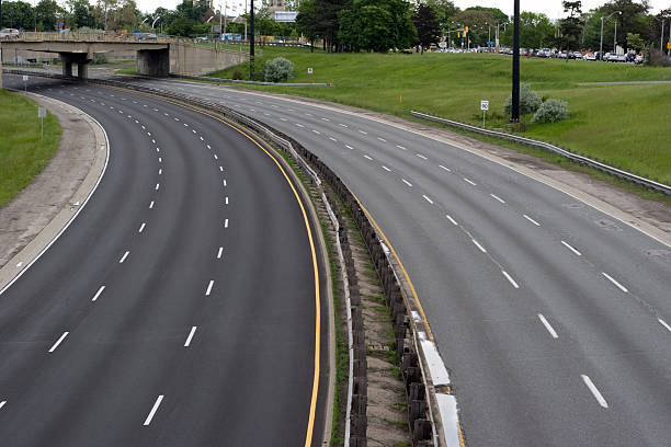 Vazia Freeway - foto de acervo