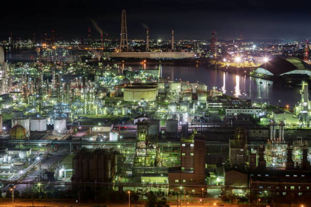 istock Yokkaichi-city Plant Night view 894961900