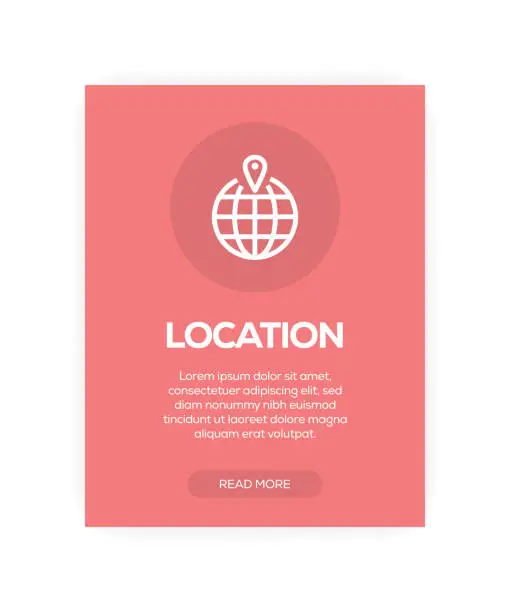 Vector illustration of LOCATION CONCEPT