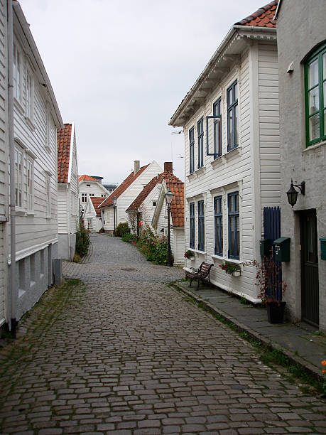 istock Stavanger old town houses, Norway 89496532