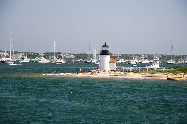 Nantucket summer day at Brant Point lighthouse